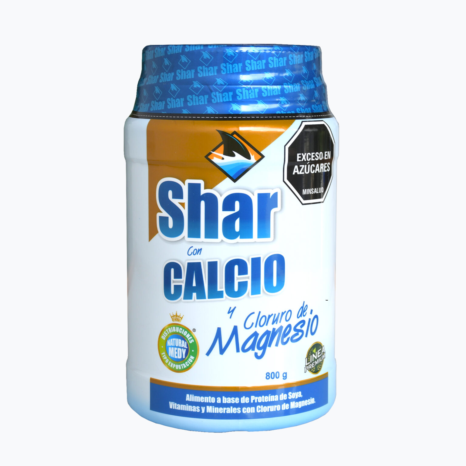 Shar con Calcio y Cloruro de Magnesio 800g Natural Medy - VidaNut Market